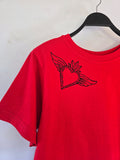 POLERA CROP ICONO ROJO