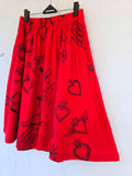 POLLERA ICONO ROJA