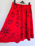 POLLERA ICONO ROJA