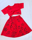 CONJUNTO ICONO VERANO ROJO
