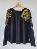 POLERA JARDIN NEGRO