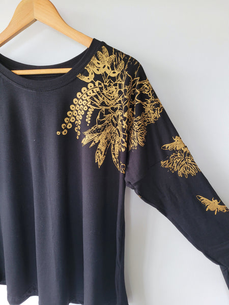POLERA JARDIN NEGRO