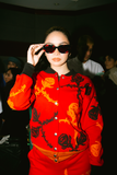 BOMBER ROSAS ROJO