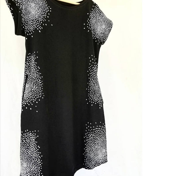 VESTIDO GALAXIA ESTAMPADO BLANCO